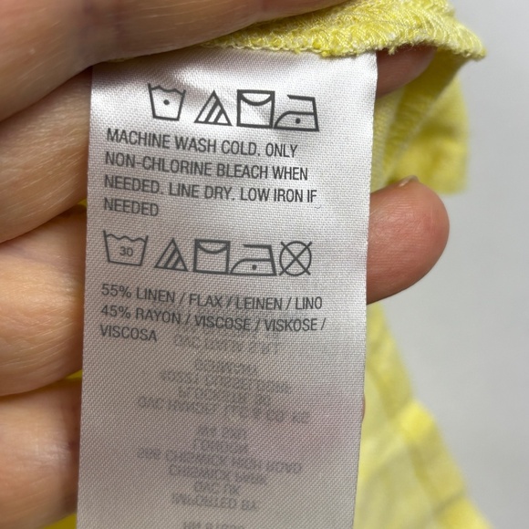 Susan Graver Women Linen LongSleeve Tunic Button Up Shirt XLP Breathable Coastal - Picture 5 of 9